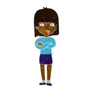 cartoon impatient woman N6