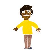 cartoon shocked man N72