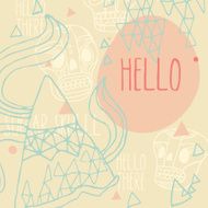 Day of The Dead hello card