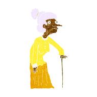 cartoon old woman N6
