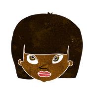 cartoon annoyed woman N96