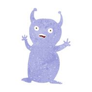 cartoon funny little alien N7