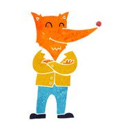 cartoon fox in shirt N2