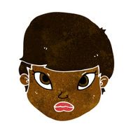 cartoon serious face N6