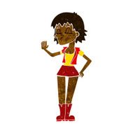 cartoon cool girl N16