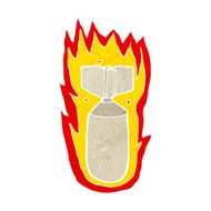 cartoon flaming bomb N11