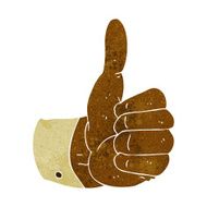 cartoon thumbs up symbol N5
