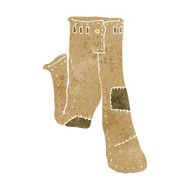 cartoon patched old pants N3