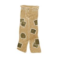 cartoon patched old pants N5