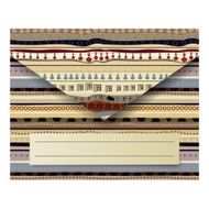 Abstract envelope with African textures