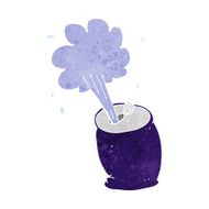 cartoon fizzing soda can N19