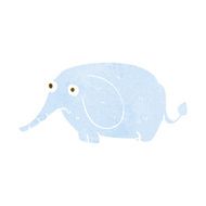 cartoon sad little elephant N5
