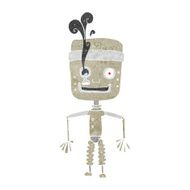 cartoon malfunctioning robot N2