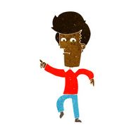 Cartoon Man Pointing N117