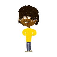 cartoon happy scruffy boy N5
