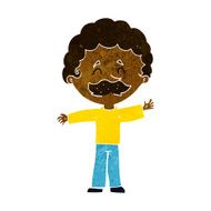 cartoon boy with mustache N5