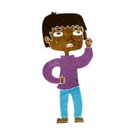 cartoon boy with question N14