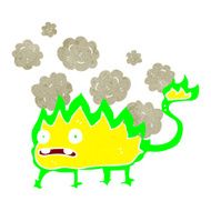 cartoon little fire demon N12