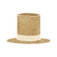 cartoon old top hat N12