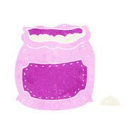 cartoon pink bag of flour N3