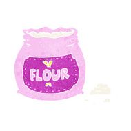cartoon pink bag of flour N4