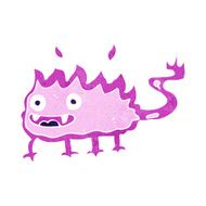 cartoon little fire demon N13