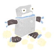 cartoon running robot N4
