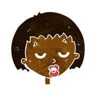 cartoon bored woman N18