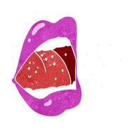 cartoon sneezing mouth N3