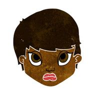 cartoon sulking woman N5