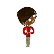 cartoon shocked woman N53