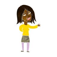 cartoon unhappy woman N5