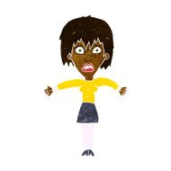cartoon shocked woman N54