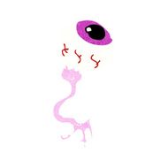 cartoon gross eyeball N10