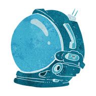cartoon astronaut helmet N19