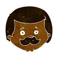Cartoon Man With Mustache N61