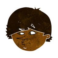 cartoon suspicious man N19