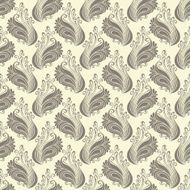 Seamless Ornate Pattern (Vector) Hand Drawn Texture N61