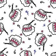 American independence day seamless pattern N2