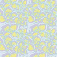 Flowers abstract seamless pattern