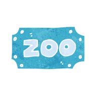 Cartoon Zoo Sign N9
