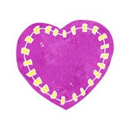 cartoon stitched heart N5