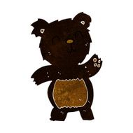 cartoon black bear N15