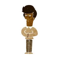 cartoon man narrowing his eyes N5