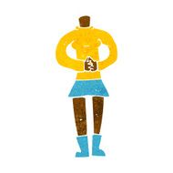 cartoon female body (add photos or mix and match cartoons) N121