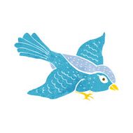 cartoon flying bird N16