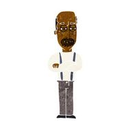 cartoon annoyed old man N32