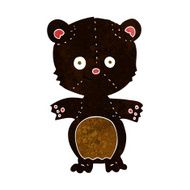 cartoon happy black bear N2