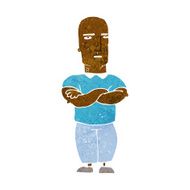cartoon annoyed bald man N5