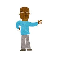 cartoon pointing man N63